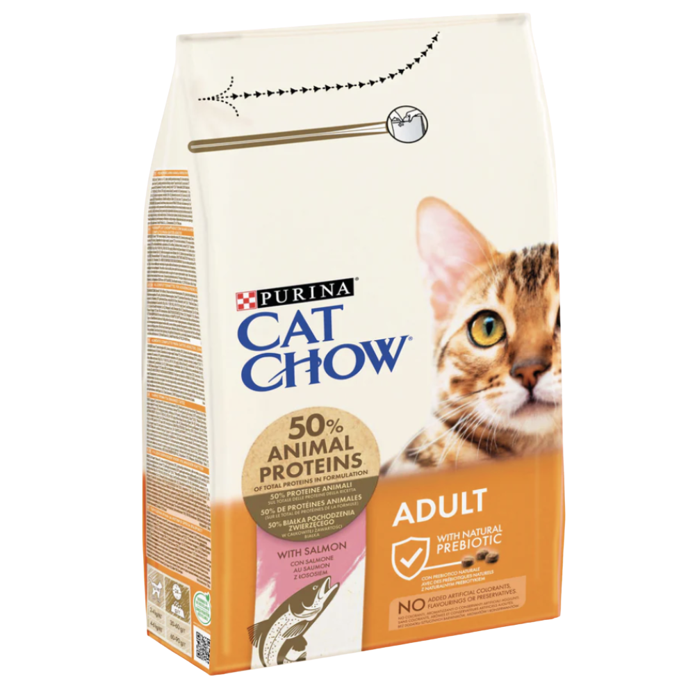 Cat Chow Rich in Salmon Adult Cat Dry food 1.5kg Petfast.shop Cat Chow Cat Dry Food Food petfast.shop Egypt PCA1535S 1.5kg 515.00