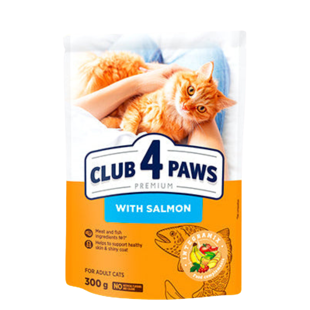 CLUB 4 PAWS PREMIUM for adult cats Salmon 300 G Petfast.shop Club 4 Paws Cat Dry Food Food petfast.shop EgyptDefault Title 150.00