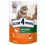 Club 4 Paws Pouch with Duck in Gravy for Adult Cats 100 gr