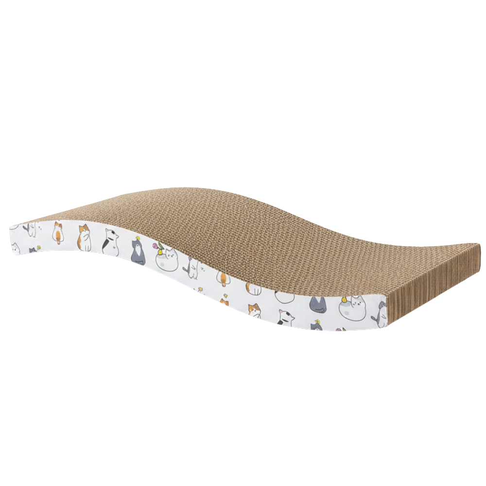 1pc Corrugated Cardboard Cat Scratching Post With Catnip 42 Cm * 19 Cm Petfast.shop Generic Cat Kitten Supplies Toys Trees- Condos & Scratchers petfast.shop EgyptWhite 110.00