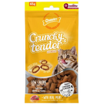 Packaging of Growlers Crunchy & Tender cat treats with a cat on the label.