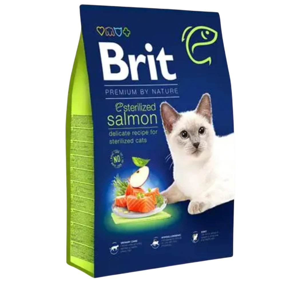 Brit Premium By Natural Dry Food For Sterilized Cat Salmon 8 Kg Petfast.shop Brit Cat Dry Food Food petfast.shop Egypt 2100.00