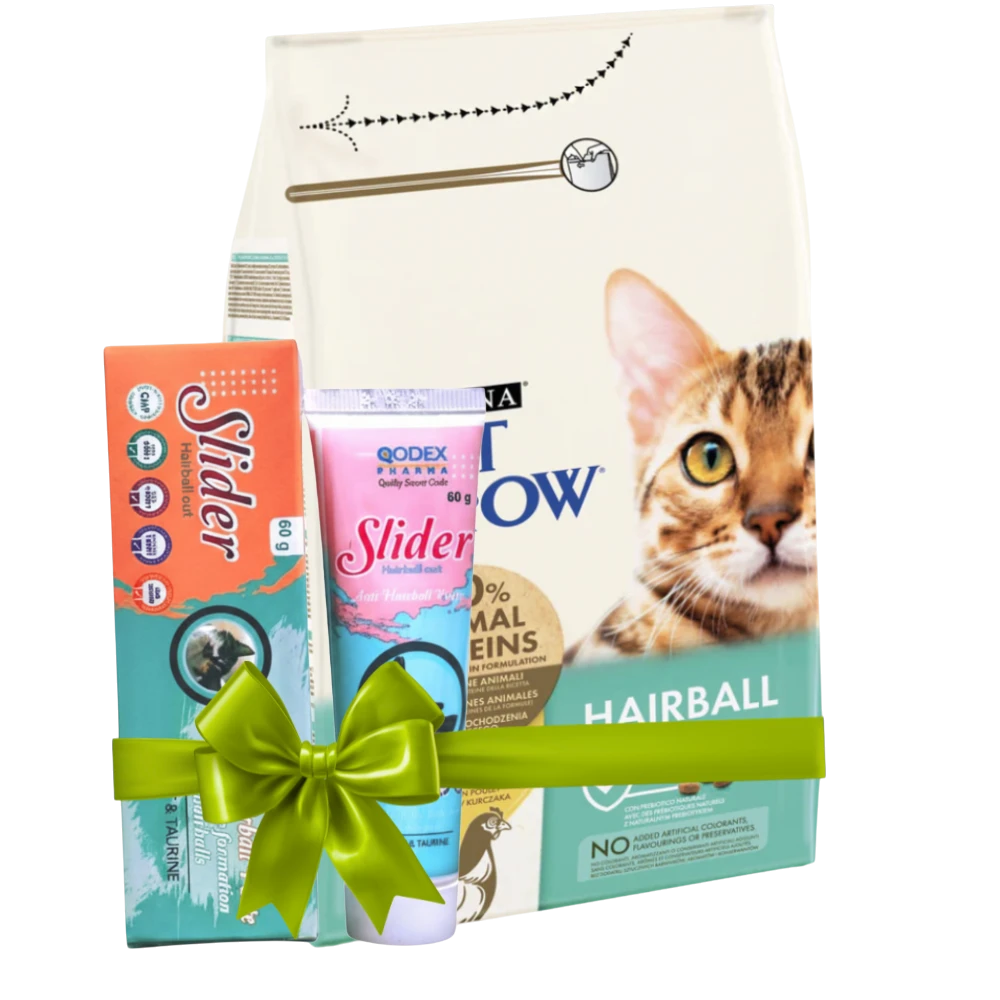 OFFER Cat Chow HairBall Control Rich in Chicken 1.5kg + Slider Anti Hairball 60 G Petfast.shop Cat Chow Bundles Cat Dry Food Exclude Food petfast.shop Egypt 870.00