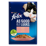 Felix with Salmon Pouch 85g Petfast.shop Felix Cat Food Wet Food petfast.shop Egypt PFE1945S Default Title 55.00