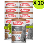 BUY 9 + 1 FREE Groovy Wet Food For Cats Classic Pate Rabbit 400g Petfast.shop Groovy Bundles Cat Exclude Food Wet Food petfast.shop EgyptDefault Title 432.00