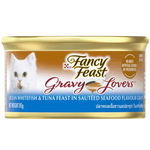 Fancy Feast Gravy Lovers Ocean Whitefish & Tuna Feast in Sauteed Seafood Flavour Gravy 85g Petfast.shop
