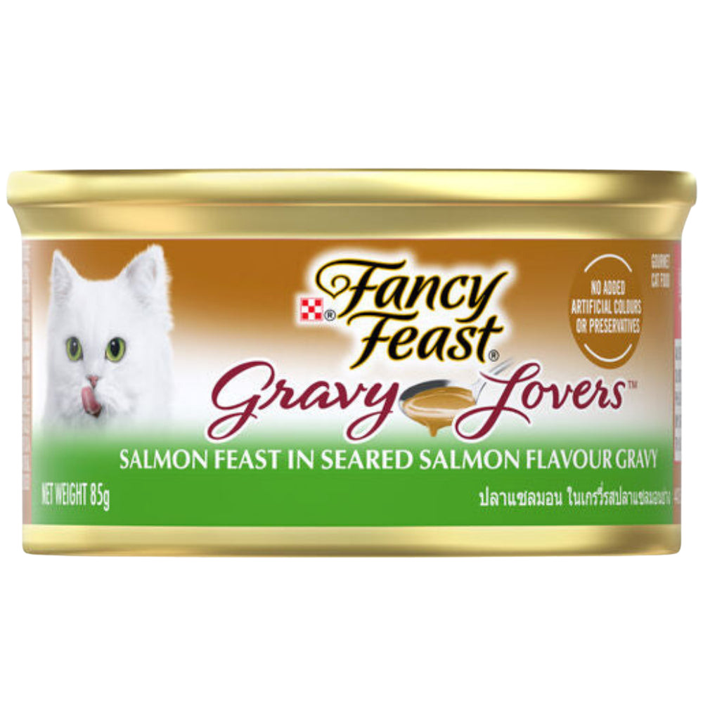Fancy Feast Gravy Lovers Salmon Feast in Seared Salmon Flavour Gravy 85g Petfast.shop Fancy Feast Best Selling Cat Exclusive Fancy Feast Food Wet Food petfast.shop EgyptDefault Title 199.00