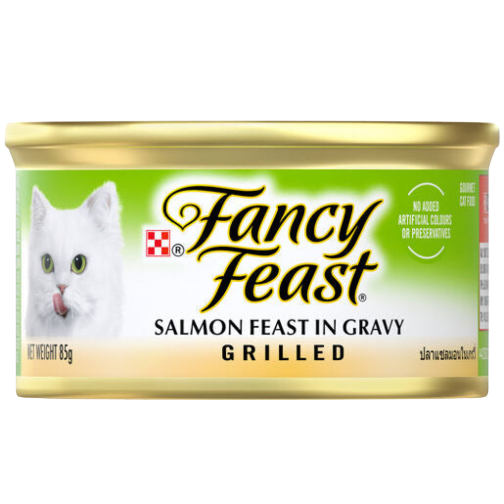 Fancy Feast Grilled Salmon Feast in Gravy 85g Petfast.shop Fancy Feast Cat Exclusive Fancy Feast Food Wet Food petfast.shop Egypt PFA3598S Default Title 199.00
