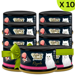 BUY 9 + 1 FANCY FEAST Royale White Meat Tuna Affair With Surimi Sticks 85 G