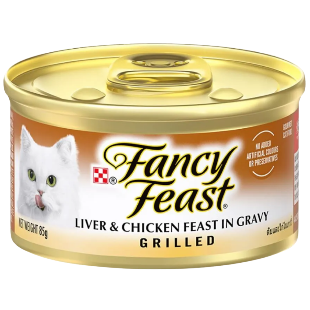 Purina Fancy Feast Liver & Chicken In Gravy Grilled85g Petfast.shop Fancy Feast Cat Fancy Feast Food Wet Food petfast.shop EgyptDefault Title 185.00