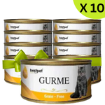 BUY 9 + 1 FREE Best Pet Gurme Adult Cat With Chicken 100g