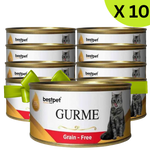 BUY 9 + 1 FREE Best Pet Gurme Adult Cat With Beef 100g Petfast.shop Bestpet Bundles Cat Egypt Brand Exclude Food Wet Food petfast.shop Egypt 405.00