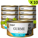 BUY 9 + 1 FREE Best Pet Gurme Adult Cat With Tuna & Anchovies 100g Petfast.shop Bestpet Bundles Cat Egypt Brand Exclude Food Wet Food petfast.shop Egypt 405.00