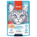 BUY 9 + 1 FREE Wanpy Wet Food Adult Cat Tuna In Gravy 70G