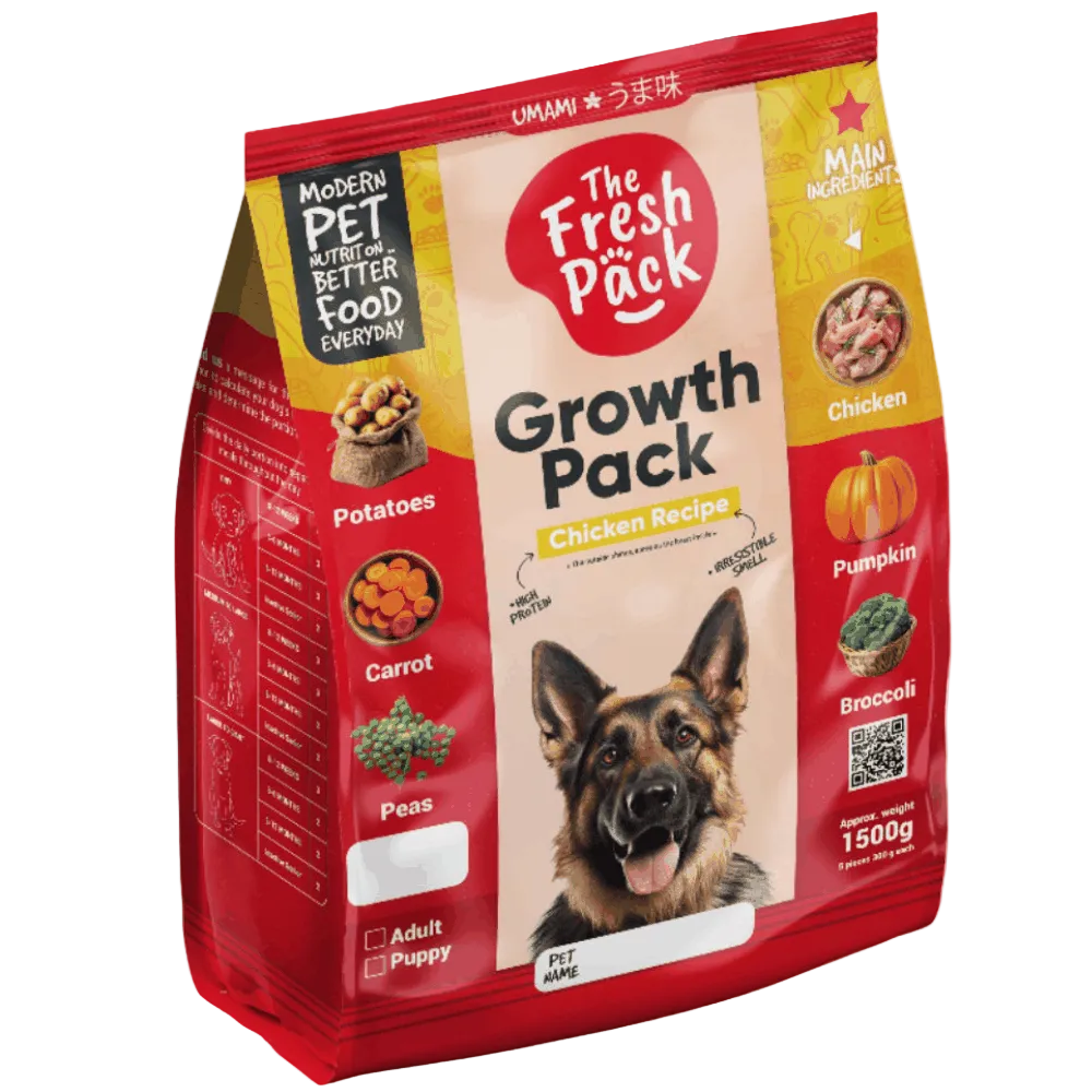 The Fresh Pack Growth Pack For Dogs - 1500 Grams UMAMI Petfast.shop