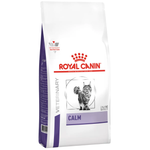 Royal Canin Veterinary Diet Calm cat food package on a white background