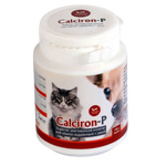 Calciron-P supplement bottle for cats on a white background