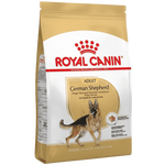 Royal Canin German Shepherd dog food package on a white background