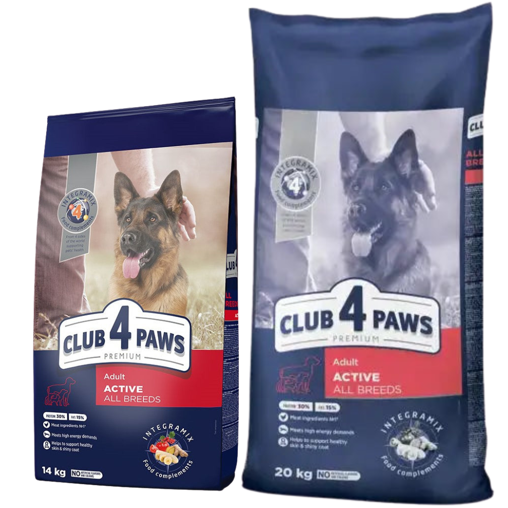 Club 4 Paws Dry Food for adult Active Dog