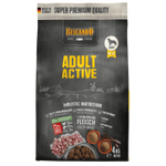 Belcando Adult Active dog food packaging on a white background