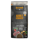 Belcando dog food package for adult dinner on a white background