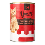 Yummy Cat Food with Beef in Gravy Chunks 400g Petfast.shop Yummy Cat Food Wet Food petfast.shop EgyptDefault Title 75.00