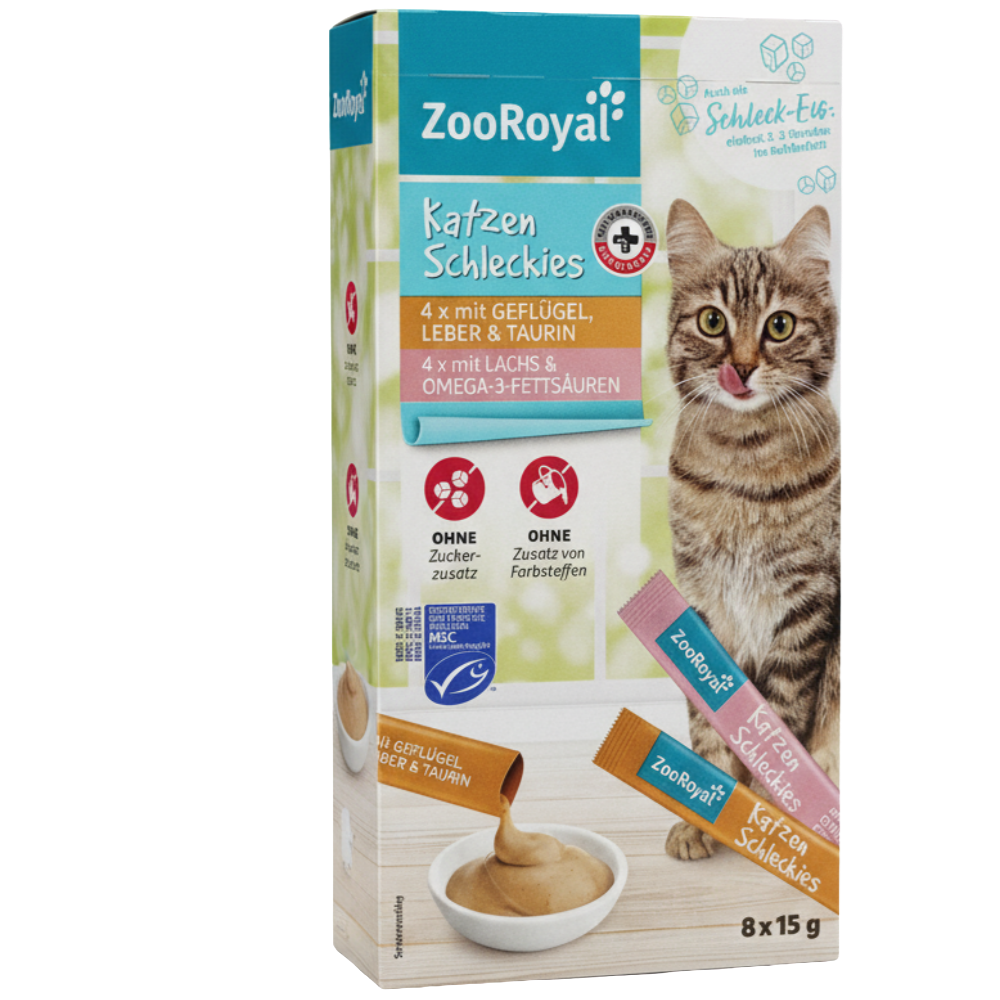 ZooRoyal Creamy Cat Snack with poultry,liver,salmon 120g Petfast.shop ZooRoyal Cat Exclusive Liquid Treat Treats petfast.shop Egypt PZO3533S Default Title 299.00