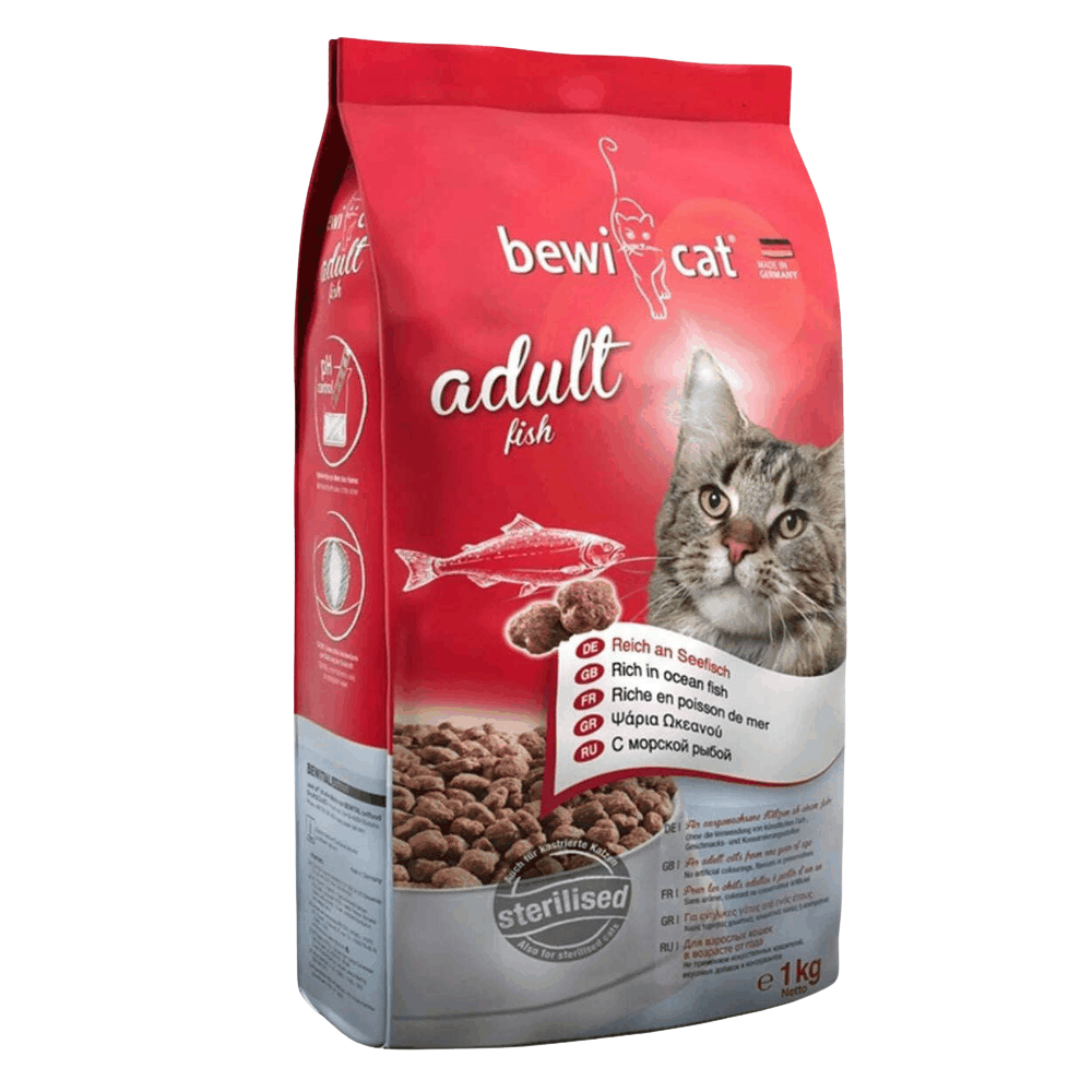 Bewi Dry Food For Adult Cat With Ocean Fish for Regular And Sterilized Petfast.shop