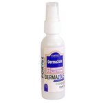 Bottle of DermaZole spray for pets on a white background
