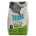 Bag of Orico cat litter with a cat on the label