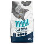 Bag of D.R. Co cat litter with a cat illustration on a white background