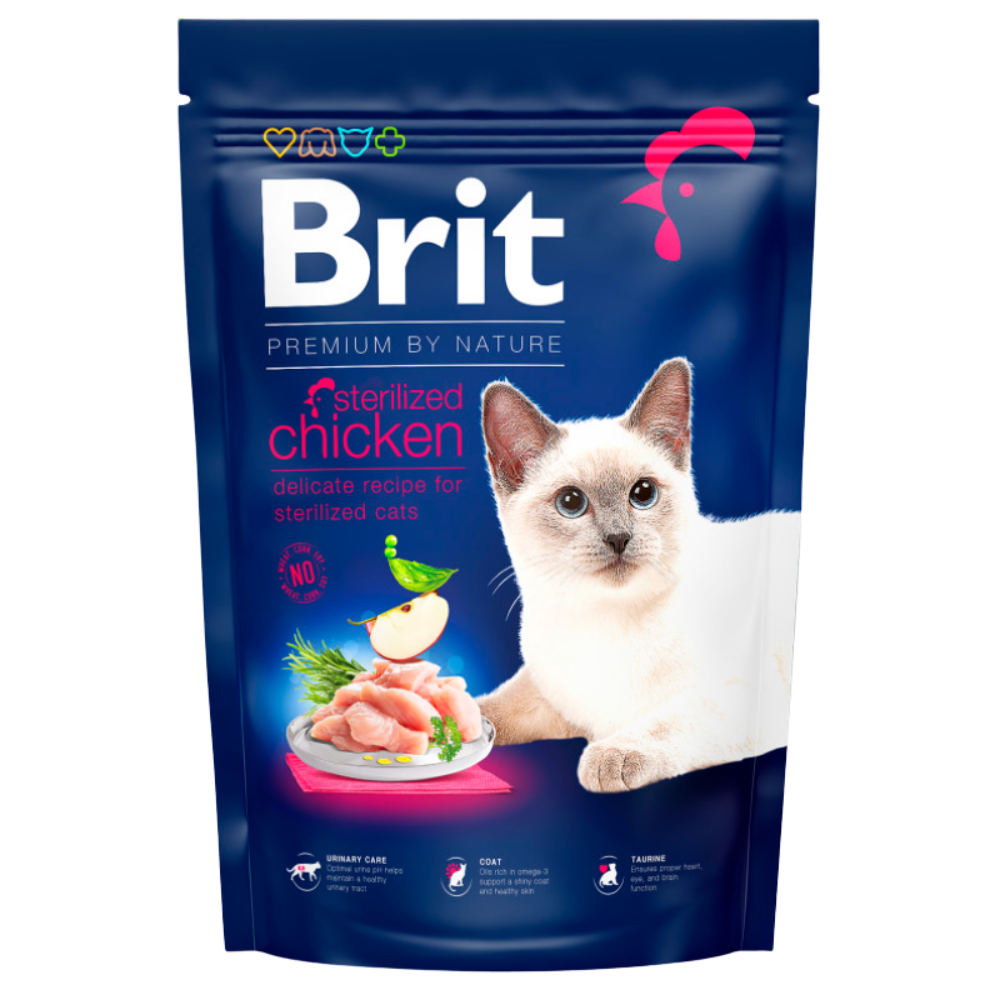 Brit Dry Food For Adult Cat Sterilized Chicken