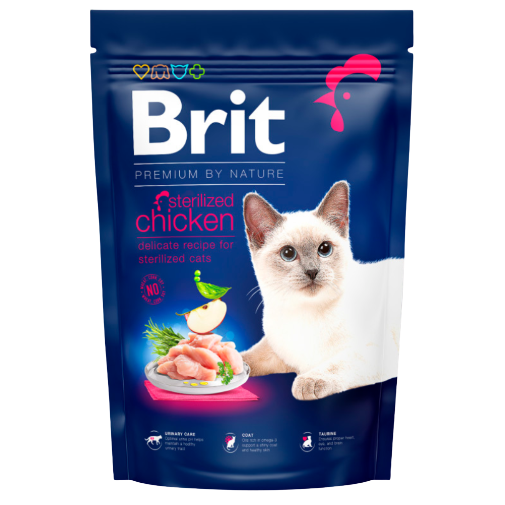 Brit Dry Food For Adult Cat Sterilized Chicken