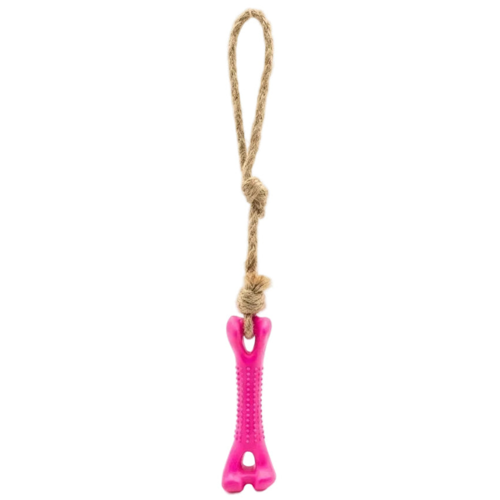 Buddy Pet Rope & Rubber Bone Tug Toy