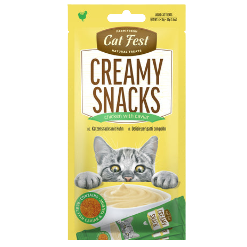 Cat Fest Creamy Snacks Chicken with Caviar 40g