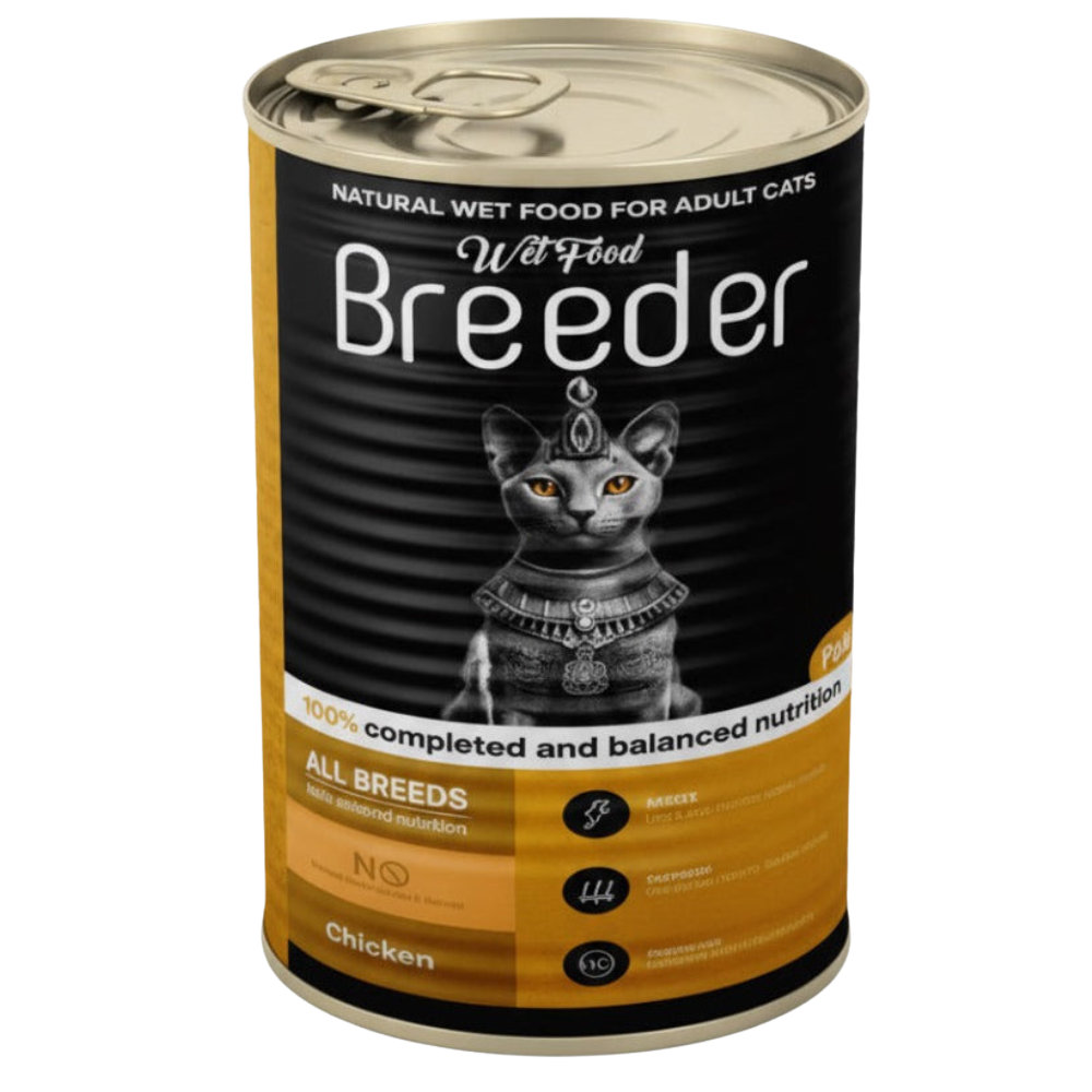Breeder Pate Canned Food For Adult Cat Chicken 400G