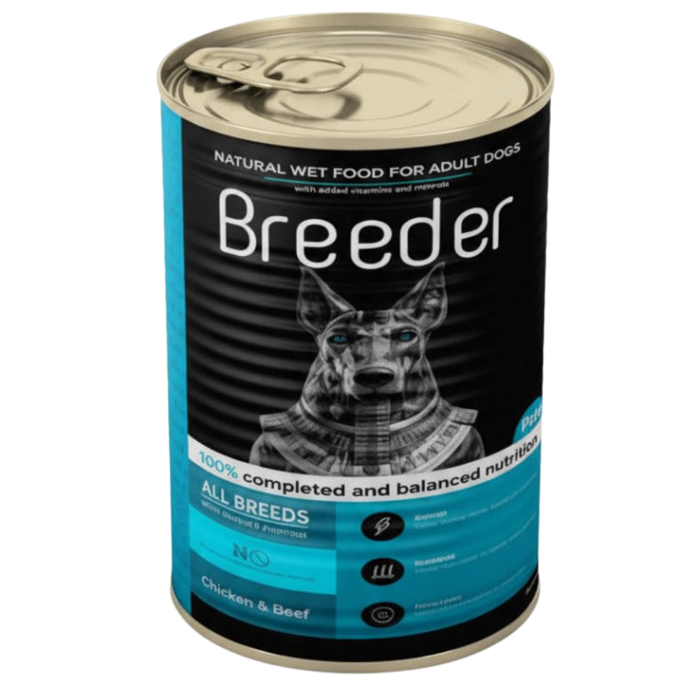 3X Breeder Wet Food For Adult Dog ( Chicken-Chicken With Beef-Chicken With Liver )400 G