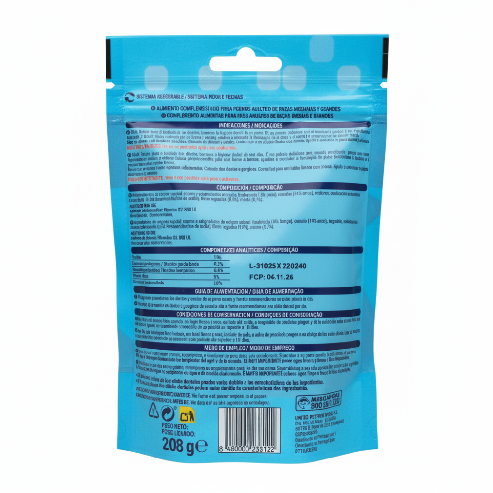 Compy Treat For Adult Dogs Sticky Dental 208 G