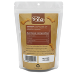 Dog food package with Vea branding and nutritional information on a white background