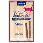 Vitakraft Vita Naturals cat treat package with chicken flavor on a white background