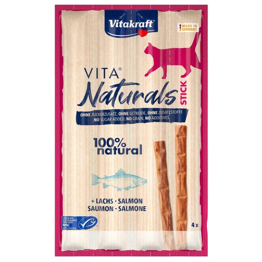 Vitakraft Vita Naturals Stick packaging for cats on a white background