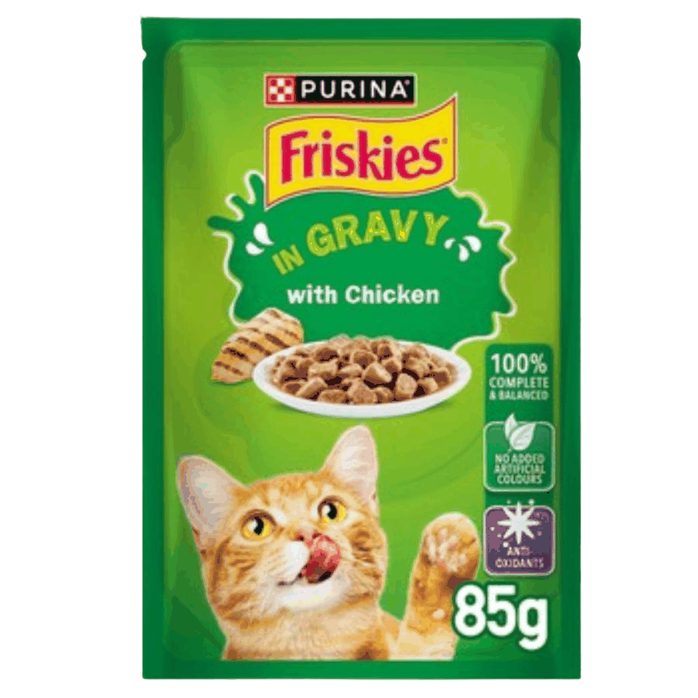 Buy 5+1 Free Friskies Chicken Chunks in Gravy Wet Cat Food Pouch 85g