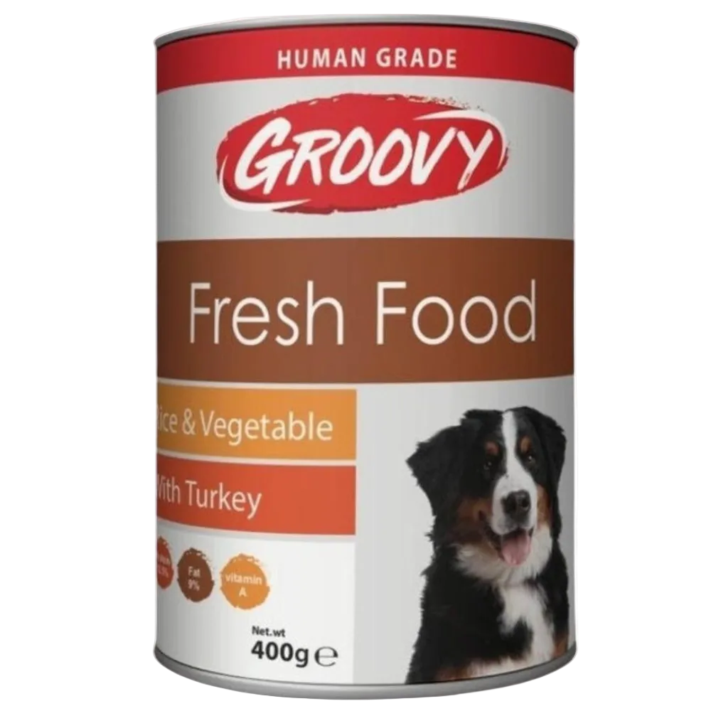 Groovy Wet Food For Dogs Fresh Food Turkey 400g