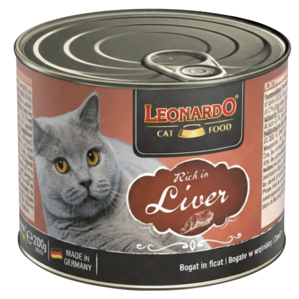 LEONARDO rich in liver Wet Food 200 G Petfast.shop Leonardo Cat Food Wet Food petfast.shop Egypt PLE2433S Default Title 110.00