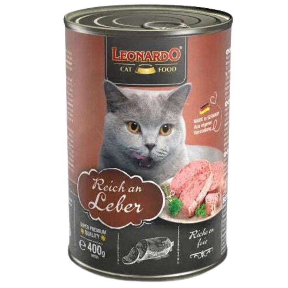 BUY 9 + 1 FREE Leonardo Liver Cat Wet Food 400g