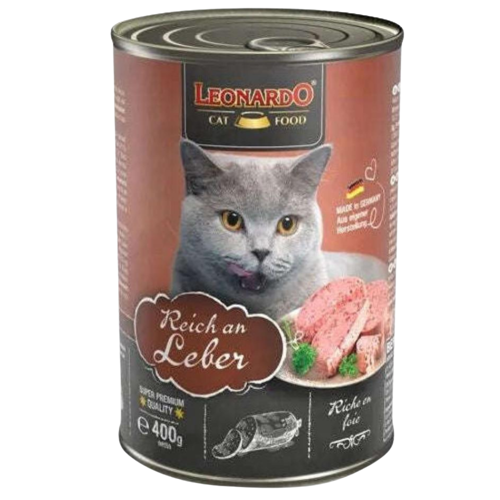 Leonardo Liver Cat Wet Food 400g Petfast.shop Leonardo Cat Food Wet Food petfast.shop Egypt PLE1064S Default Title 200.00