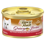 BUY 9 + 1 FERR Fancy Feast Gravy Lovers Beef Feast in Roasted Beef Flavour in Gravy Gourmet Cat Food 85g