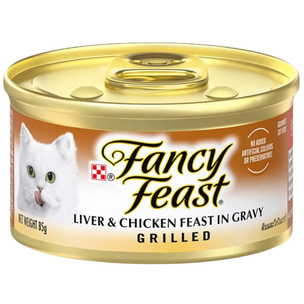 BUY 9 + 1 FERR Fancy Feast Liver & Chicken In Gravy Grilled 85g