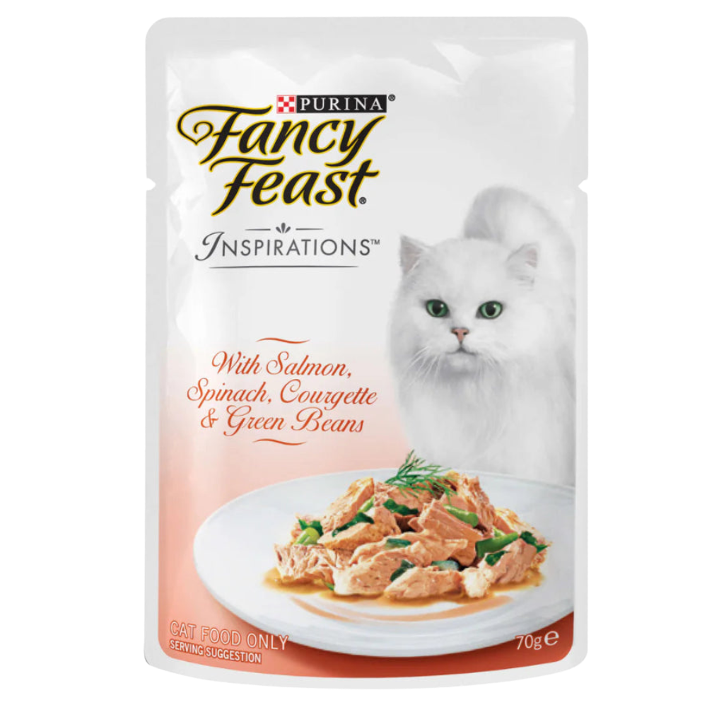 Fancy Feast Inspirations Salmon, Spinach, Courgette & Green Beans Wet Cat Food 70g Petfast.shop Fancy Feast Cat Exclusive Fancy Feast Food Wet Food petfast.shop EgyptDefault Title 200.00