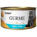 BUY 9 + 1 FREE Best Pet Gurme Adult Cat With Tuna & Anchovies 100g